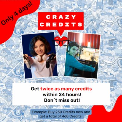 [LAST DAY]Crazy Credits Days!